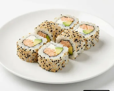 California Saumon cuit avocat cheese Sésame