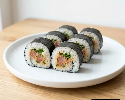 7) Maki thon spicy ciboulettes