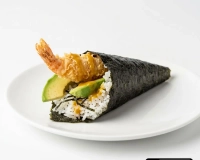 5)Temaki crevette tempura avocat Sauce curry