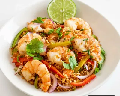 Thai pad kra pao poulet